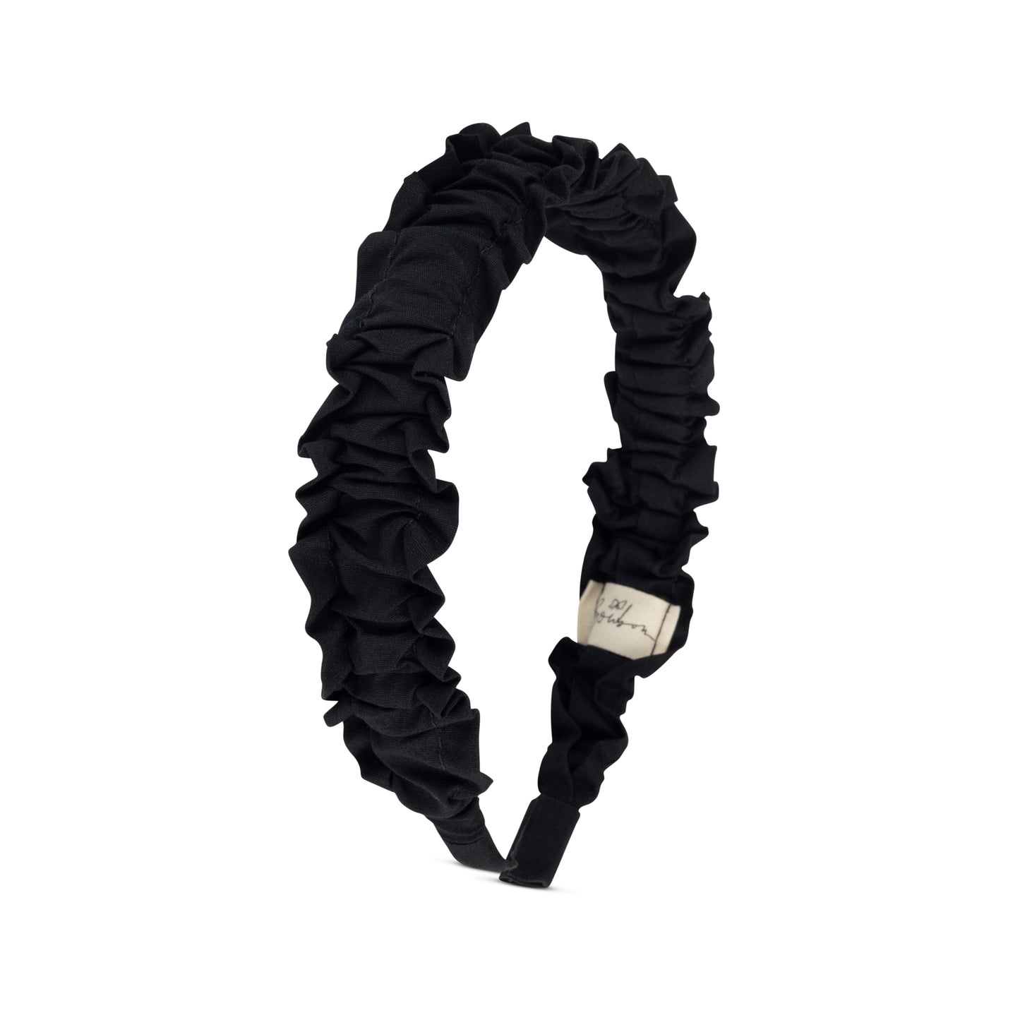 BOWBON BLACK RUFFLE HEADBAND [FINAL SALE]