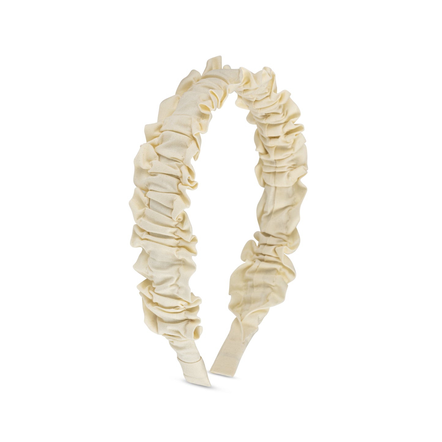 BOWBON CREAM RUFFLE  HEADBAND [FINAL SALE]