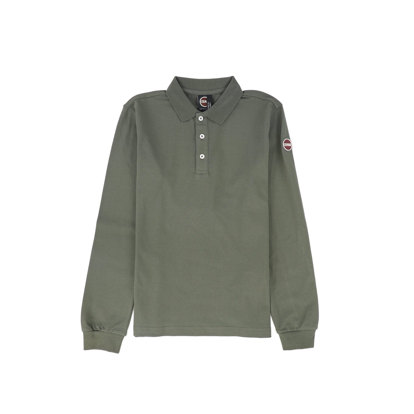 COLMAR HUNTER GREEN L/S POLO T-SHIRT