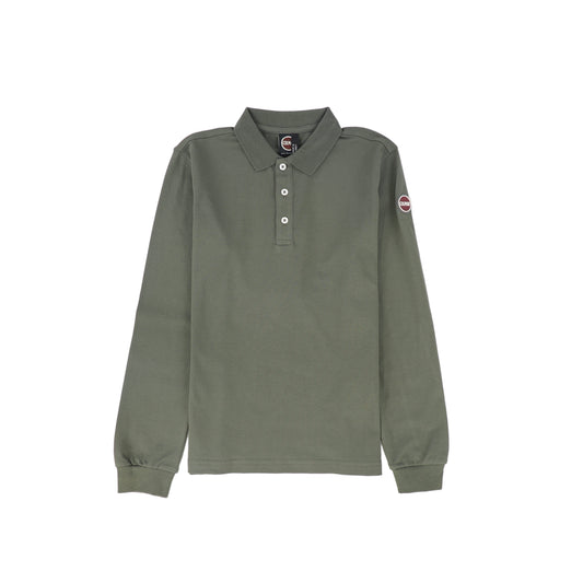 COLMAR HUNTER GREEN L/S POLO T-SHIRT