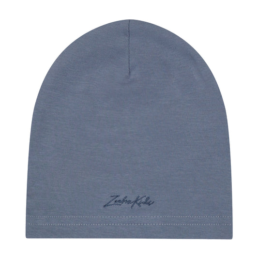 ZEEBRA  SLATE BLUE HENLEY BEANIE [FINAL SALE]