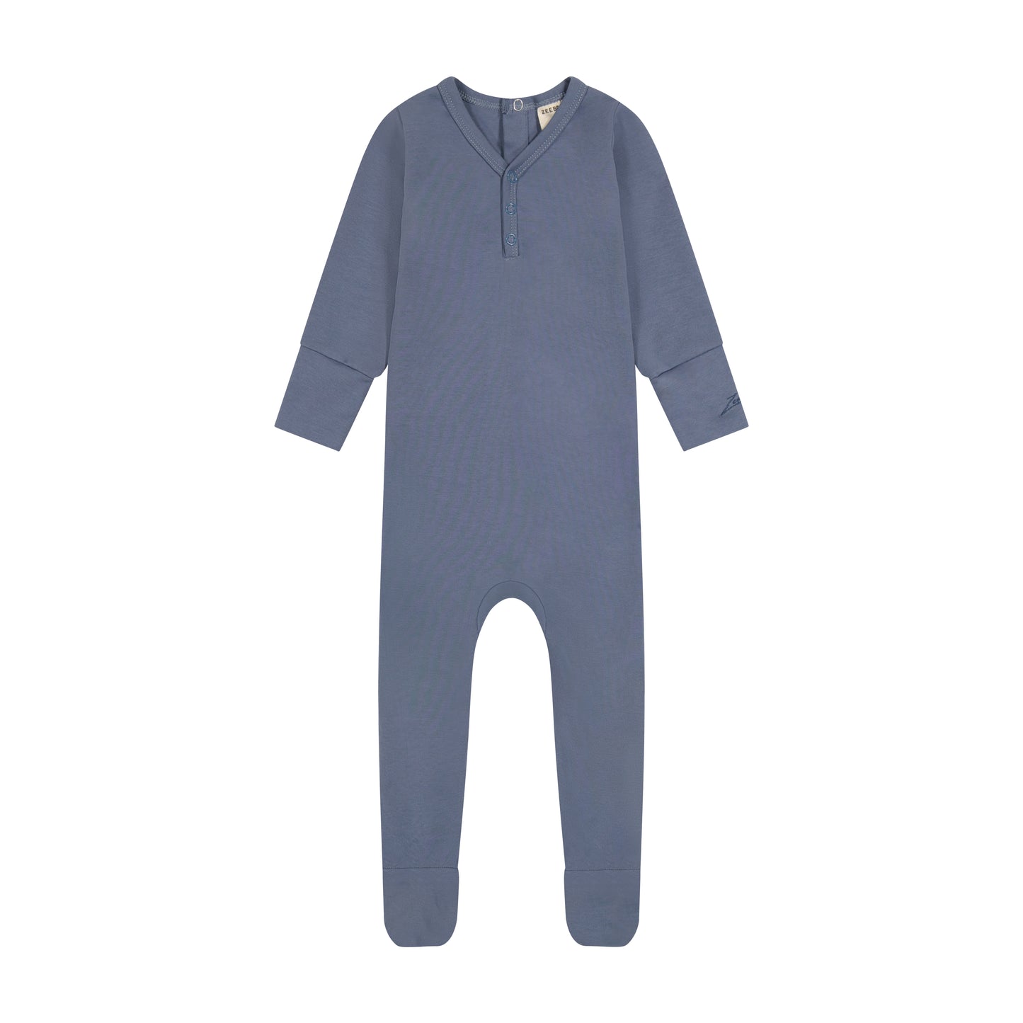 ZEEBRA SLATE BLUE HENLEY FOOTIE