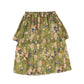 CHRISTINA ROHDE GREEN FLORAL DOUBLE LAYER PLEAT SKIRT [Final Sale]