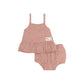 RETRO KID PINK DENIM RUFFLE BLOOMER SET