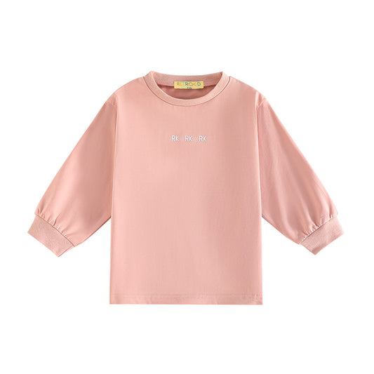RETRO KID PINK LOGO LS T-SHIRT