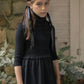 COCO BLANC BLACK SMOCKED MAXI JUMPER
