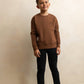 HEVEN CHILD BROWN POCKET  SWEATSHIRT