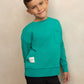 HEVEN CHILD GREEN POCKET  SWEATSHIRT