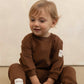 HEVEN CHILD BROWN SWEATSHIRT SET