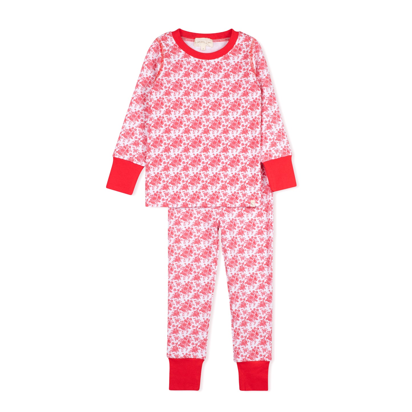 LAMOUR LOU RED TOILE PAJAMA SET