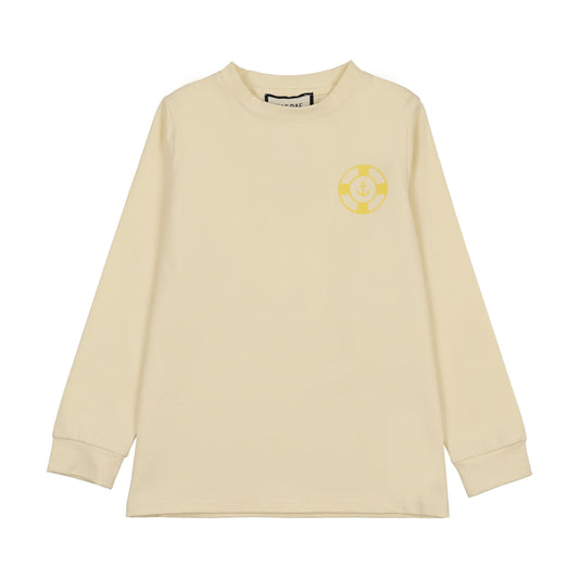 ELLE RAE LIGHT YELLOW EMBLEM T-SHIRT
