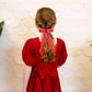 PROJECT 6 RED STITCHED BOW [FINAL SALE]