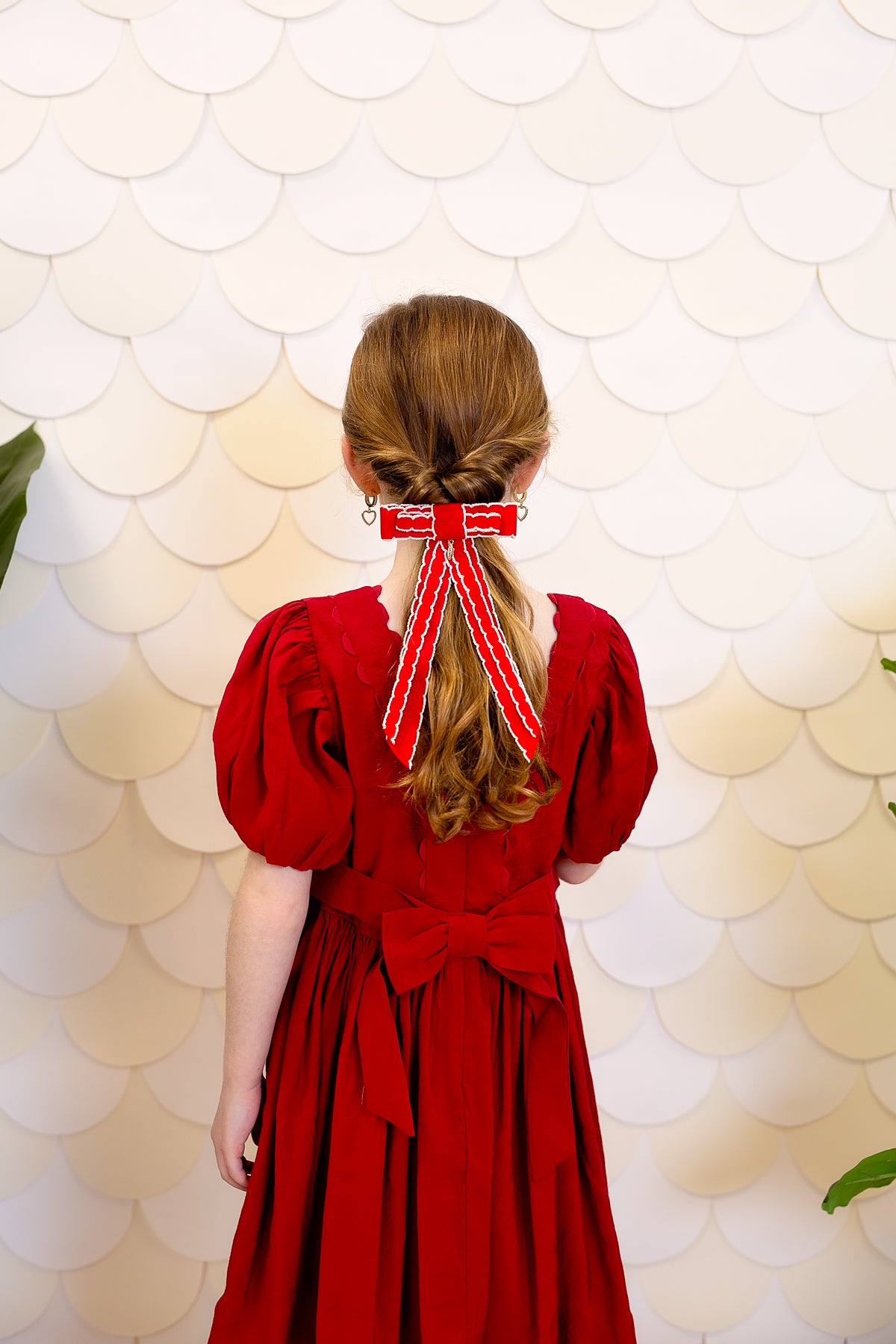 PROJECT 6 RED STITCHED BOW [FINAL SALE]
