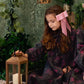 PROJECT PINK VELVET OVERSIZED BOW [FINAL SALE]