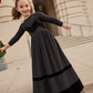 PASHMINI BLACK VELVET CHEVRON JUMPER