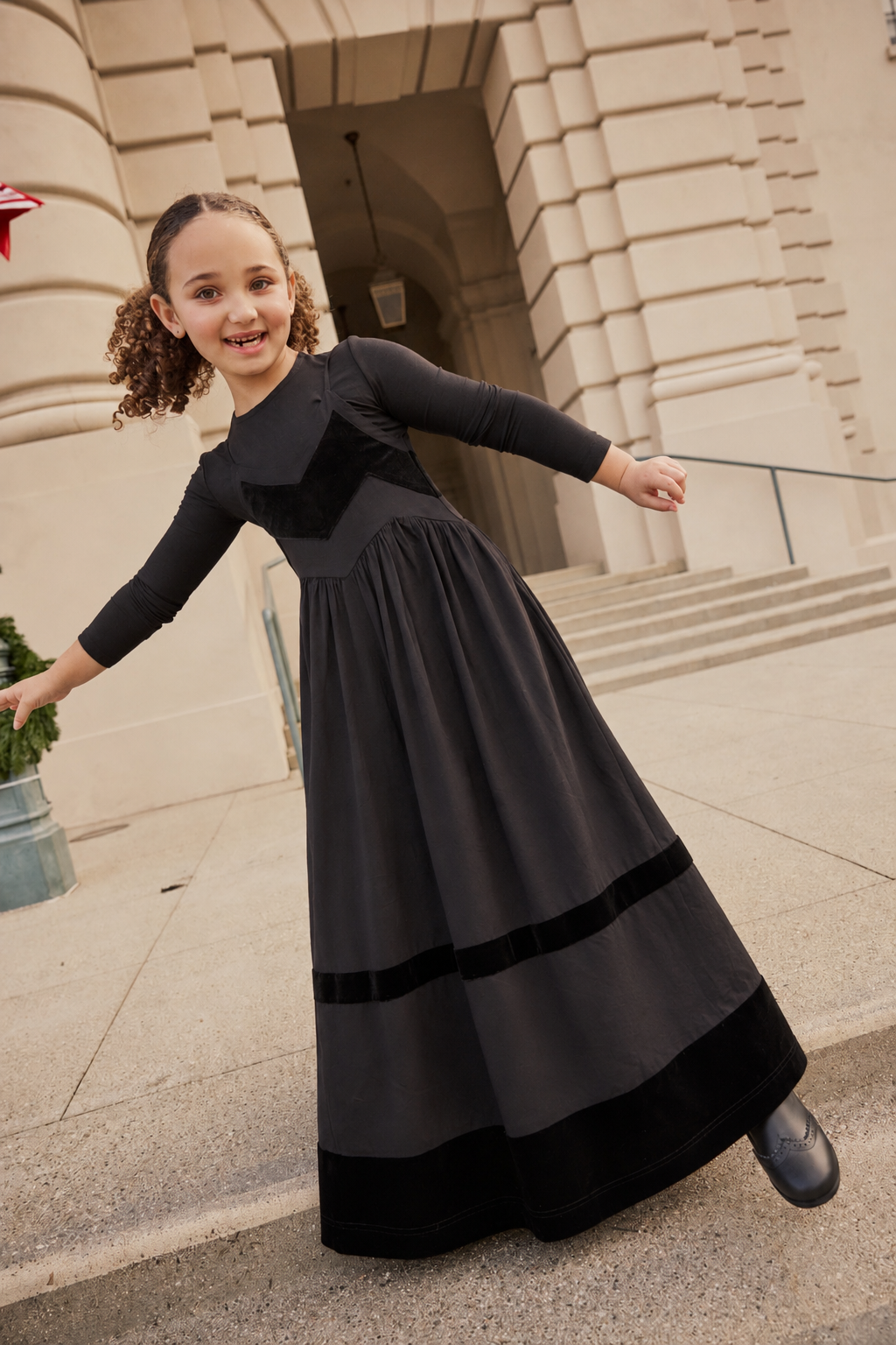 PASHMINI BLACK VELVET CHEVRON JUMPER