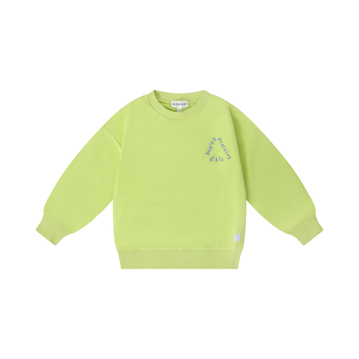 BOPOP LIME LOGO SWEATSHIRT