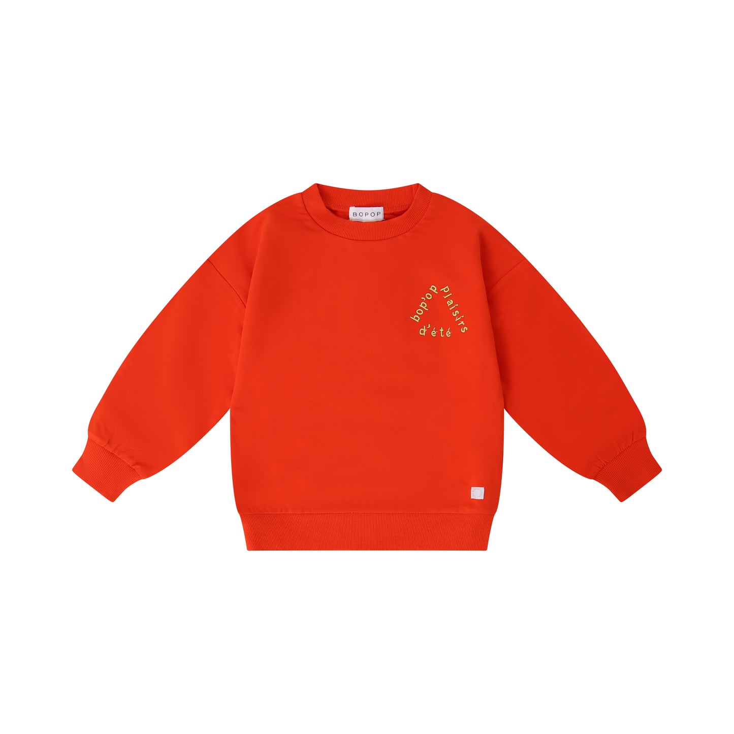 BOPOP ORANGE LOGO SWEATSHIRT