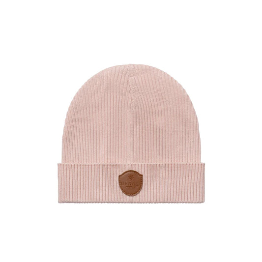 DENALI PETAL PINK RIBBED KNIT BEANIE