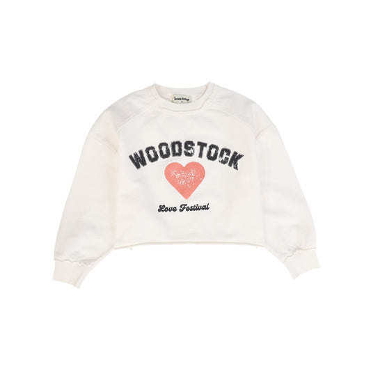 TOCOTO VINTAGE IVORY WORDED SWEATSHIRT