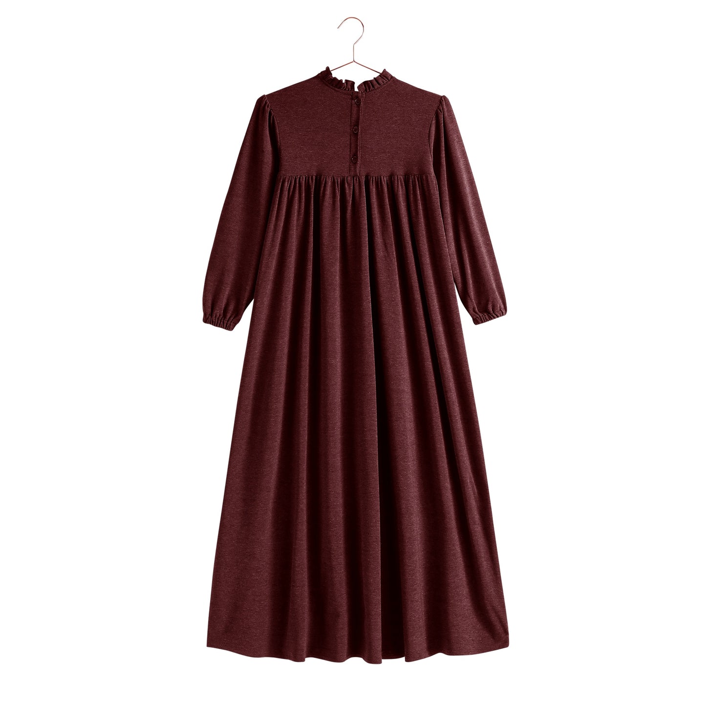 RETRO KID BURGUNDY MAXI SWEATER DRESS