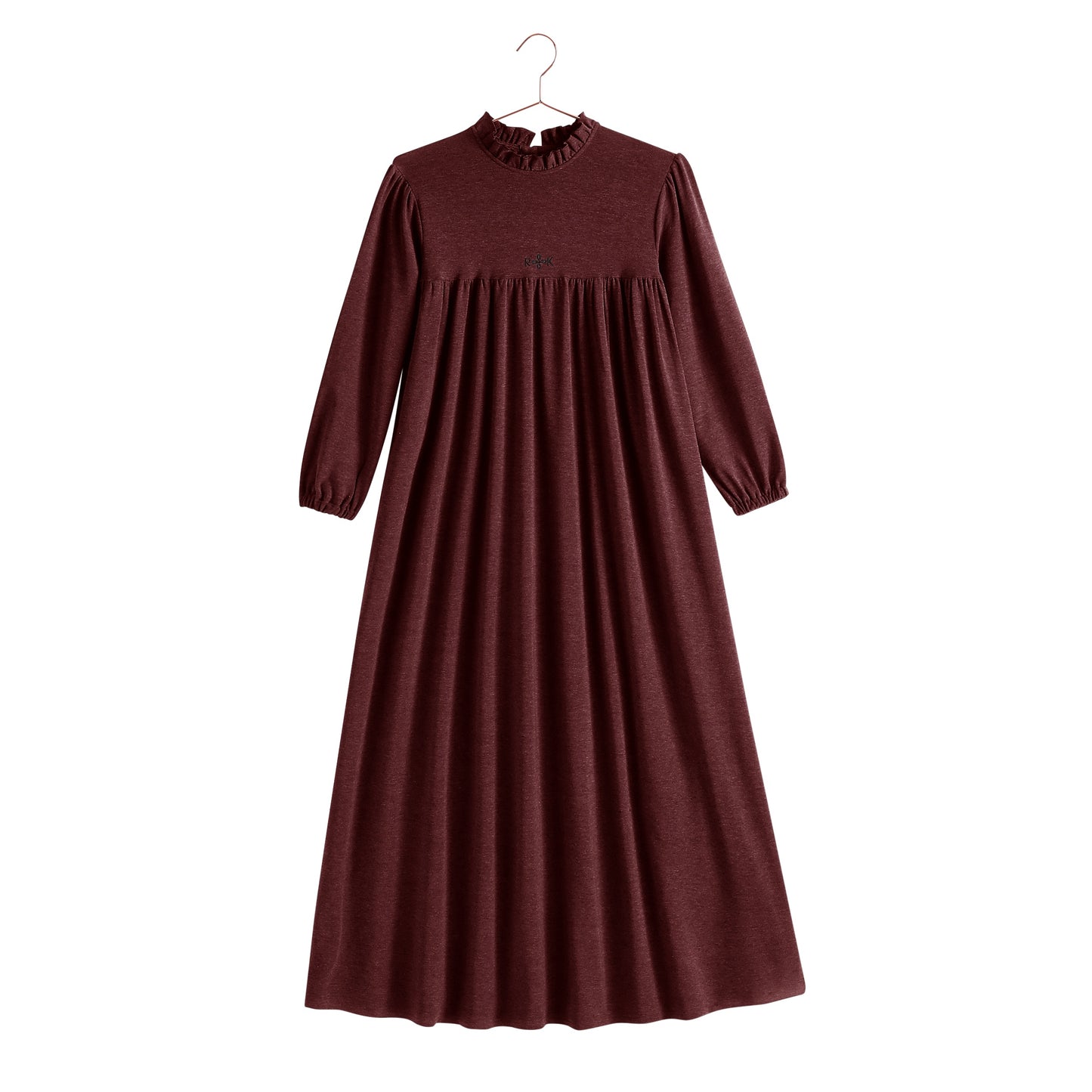 RETRO KID BURGUNDY MAXI SWEATER DRESS