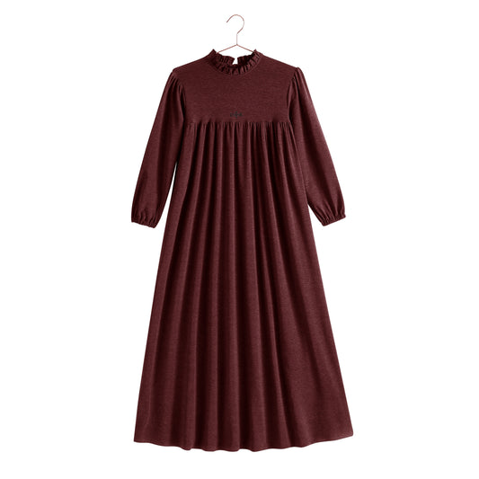 RETRO KID BURGUNDY MAXI SWEATER DRESS