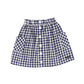 A MONDAY IN COPENHAGEN BLUE CHECKED BUTTON SKIRT [Final Sale]