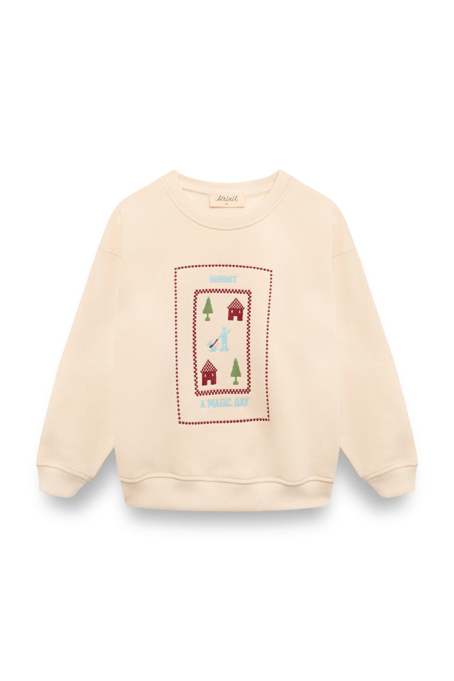 BIRINIT PETIT IVORY MAGIC PRINT SWEATSHIRT