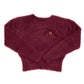 COTTIER BURGUNDY RIBBON SWEATER