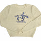 COTTIER CREAM/BLUE RIDING HORSE KNIT SWEATER