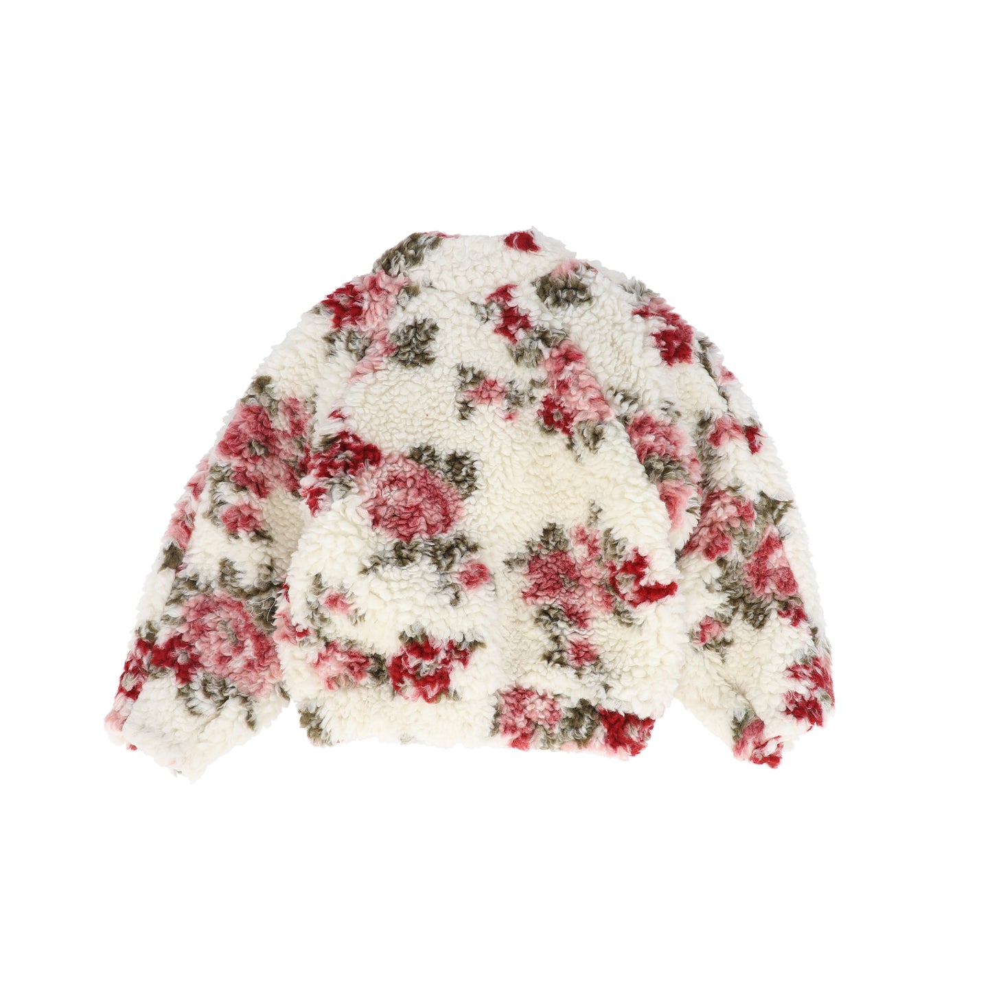 PICCOLA LUDO CREAM FLORAL SHERPA JACKET
