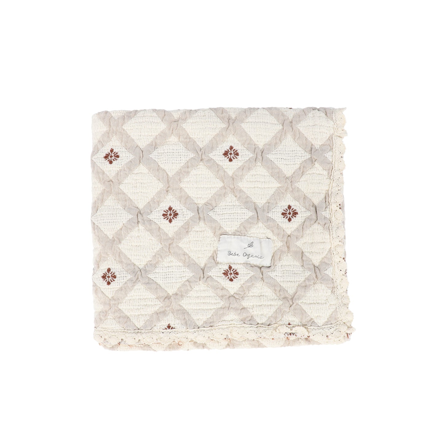 BEBE ORGANIC NATURAL PATCHWORK BLANKET [FINAL SALE]