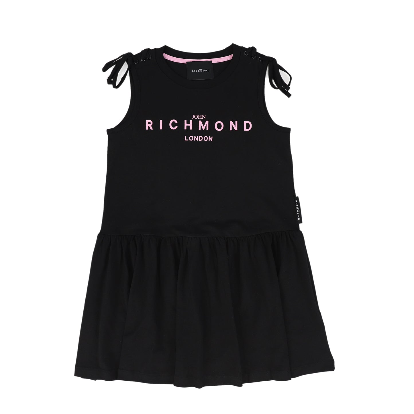 JOHN RICHMOND BLACK/PINK LOGO JUMPER