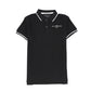 JOHN RICHMOND BLACK/WHITE LOGO POLO