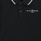 JOHN RICHMOND BLACK/WHITE LOGO POLO