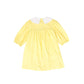 JOUET YELLOW ROUNDED COLLAR DRESS