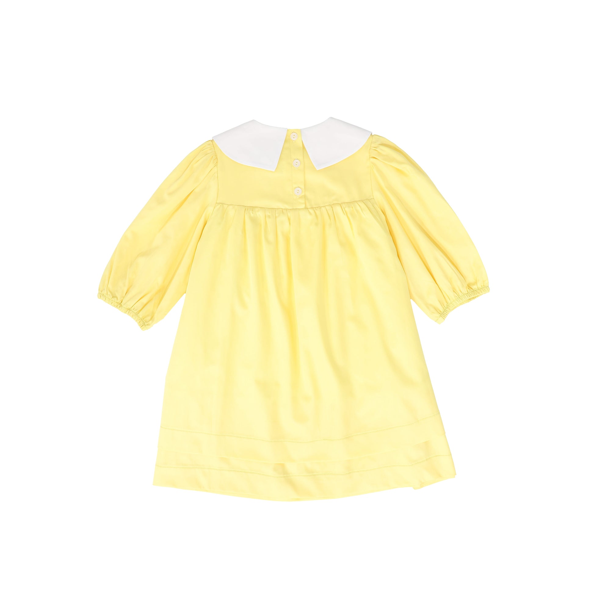 yellow collared dress JOUET YELLOW ROUNDED COLLAR DRESS