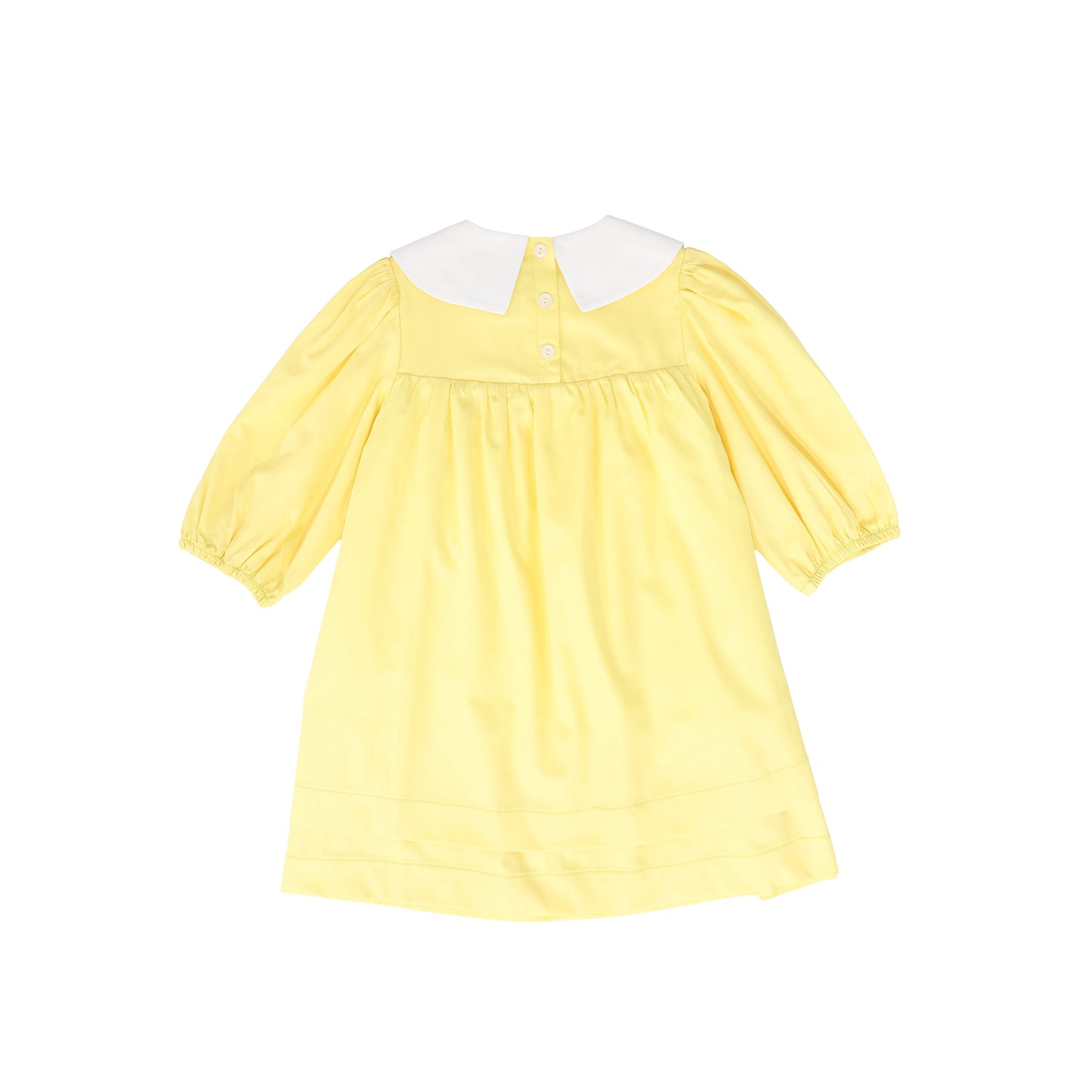 JOUET YELLOW ROUNDED COLLAR DRESS