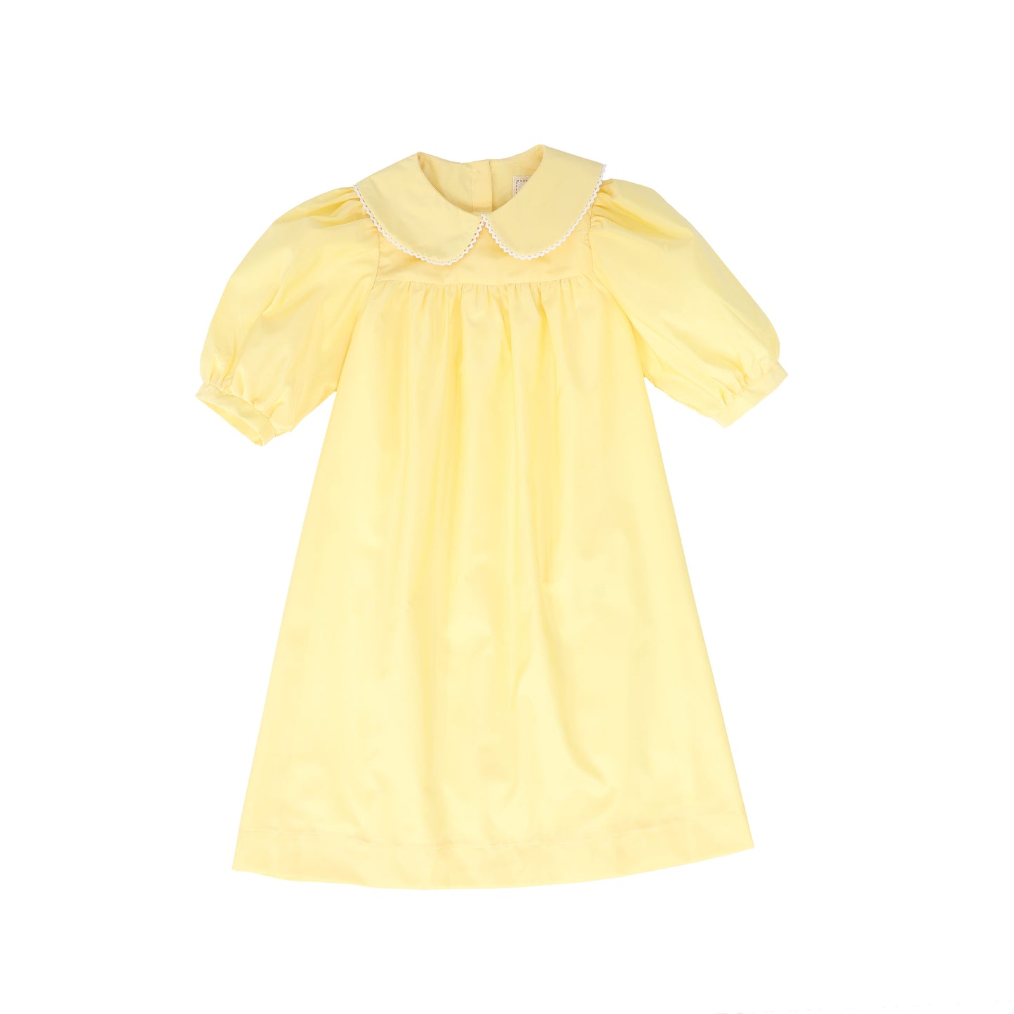 JOUET YELLOW CROCHET PETER PAN COLLAR GOWN