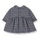 1+ IN THE FAMILY NAVY CHECKED COLLAR DRESS