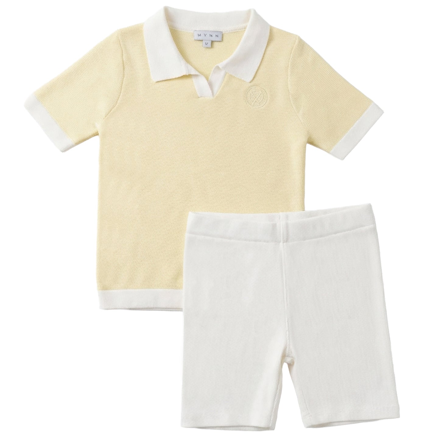 MANN YELLOW CROCHET KNIT SET