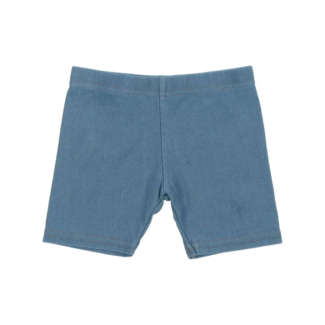 LIL LEGS MIDWASH BIKER SHORTS