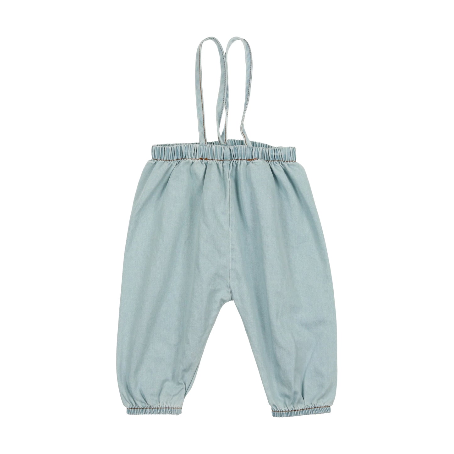 LIL LEGS CHAMBRAY DENIM SUSPENDER PANTS [FINAL SALE]