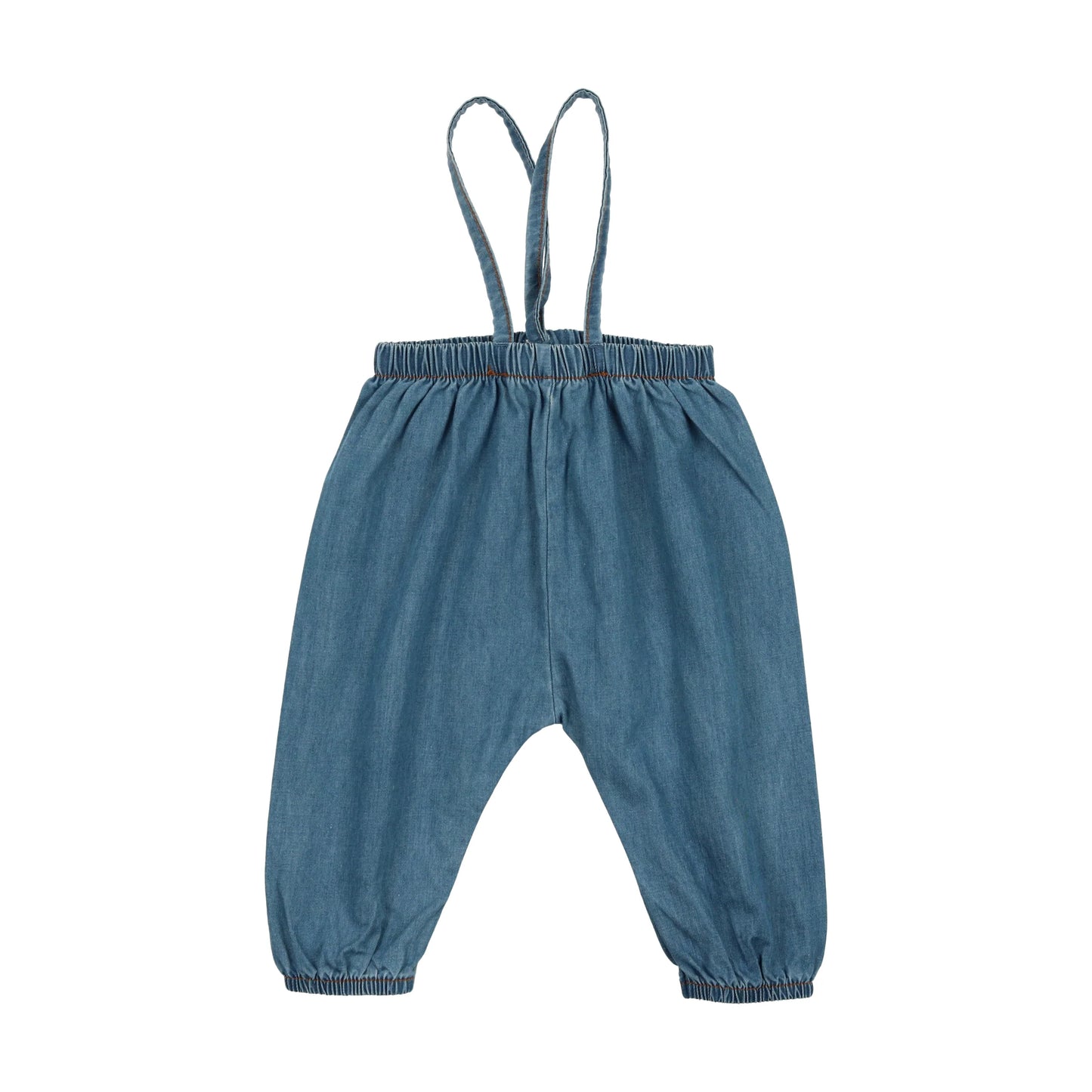 LIL LEGS DENIM TENCEL DENIM SUSPENDER PANTS
