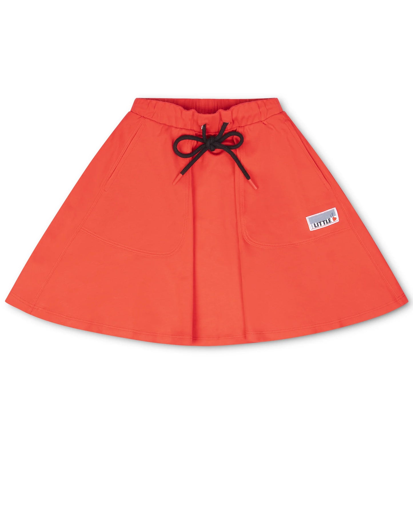 LITTLE PARNI CORAL VARSITY TIE SKIRT [FINAL SALE]