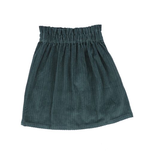 A MONDAY IN COPENHAGEN GREEN CORDUROY BUTTON SKIRT [Final Sale]