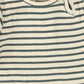 PETIT PIAO GREEN AND OFF WHITE STRIPED JUMPSUIT