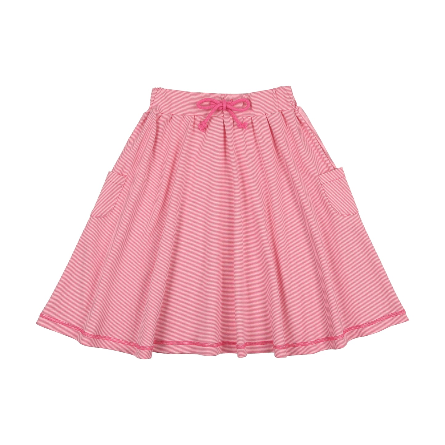 KIN & KIN HOT PINK STRIPED FLARE SKIRT