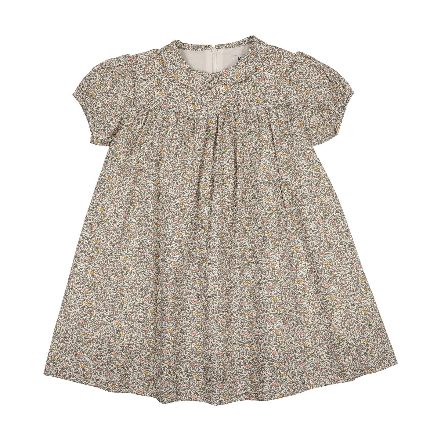 KIN & KIN FLORAL PETER PAN COLLAR SS DRESS